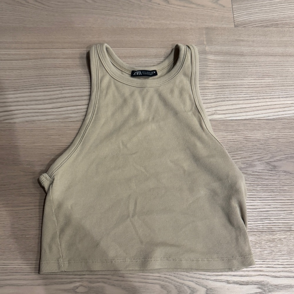 Zara tank top. Says size large but fits a small